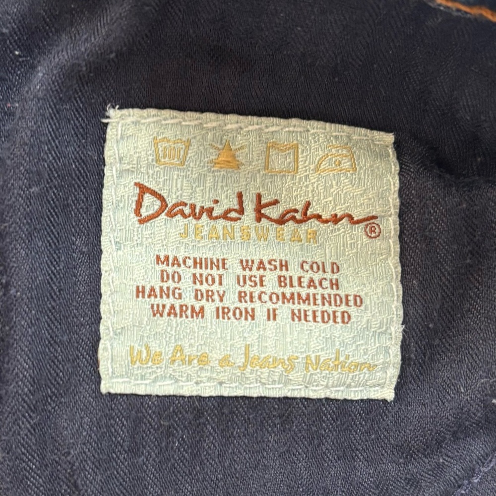 David Kahn Vintage Mid Rise Straight Leg Jeans in Dark‎ Wash Style 3560 Size 6P - Picture 4 of 16